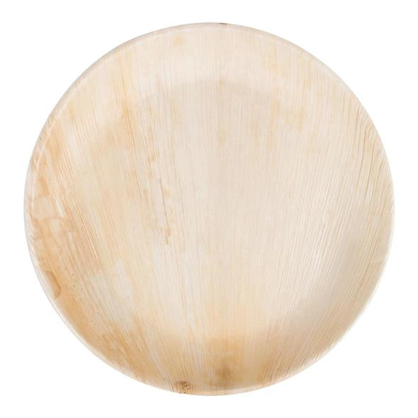 10" Round Palm Leaf Eco Friendly Disposable Dinner Plates (25 Count) - Set With Style