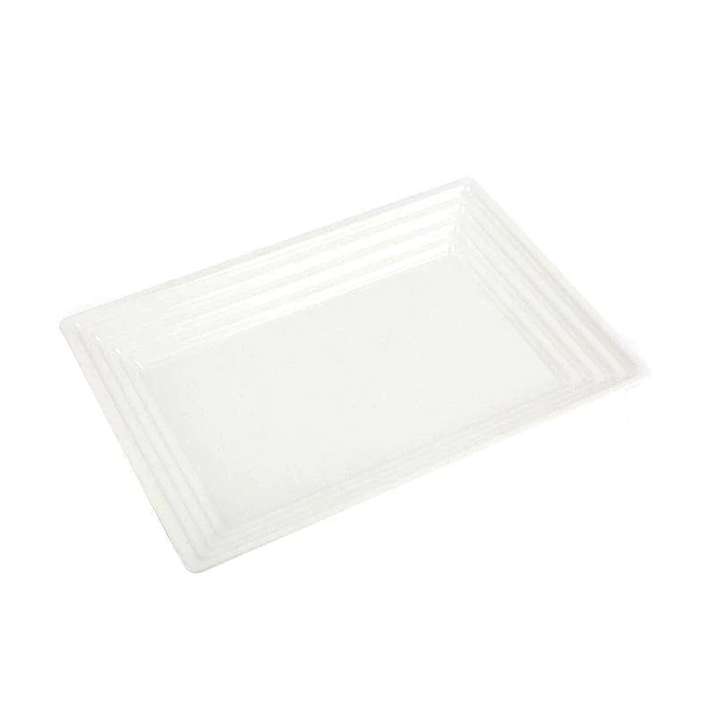 11" x 16" Clear Groove Rim Tray (3ct) - Set With Style