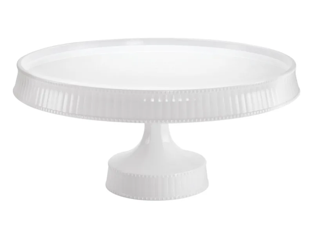 10.5" Cake Stand - White - Set With Style