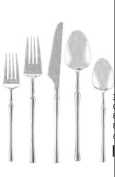 Combo Cutlery Set- Polished Silver - Set With Style