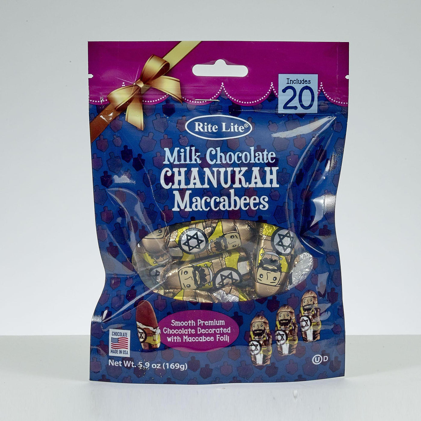 Milk Chocolate Chanukah Maccabees - Bag of 20 - Set With Style