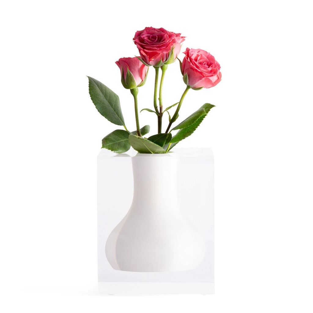 Walker Bud Vase - Hamptons White (1 count) - Set With Style