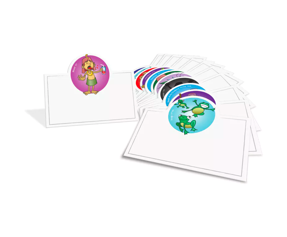 Passover Place Cards - 10 Plagues - Set With Style