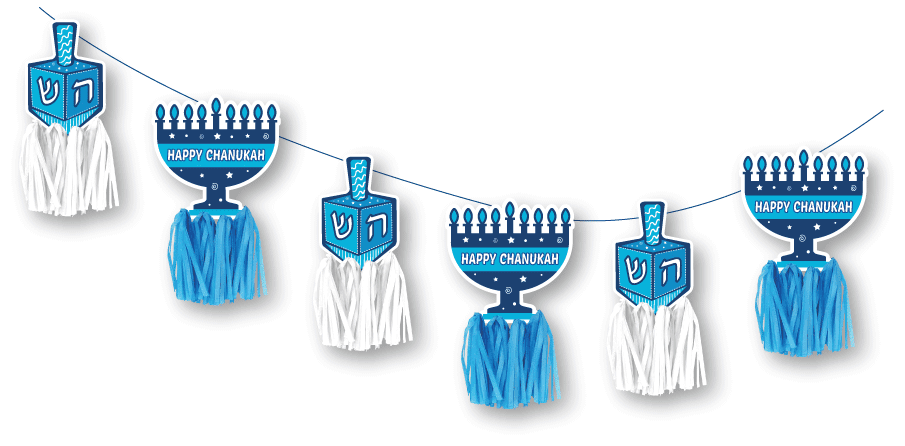 Chanukah Fringes Banner - Set With Style