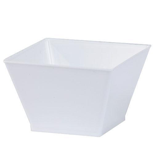 Condiment Bowl 8oz Square White- 20 ct - Set With Style