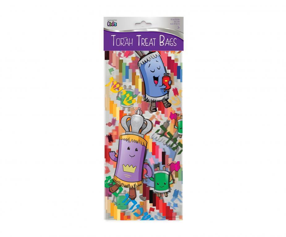 Torah Cellophane Treat Bags - Set With Style
