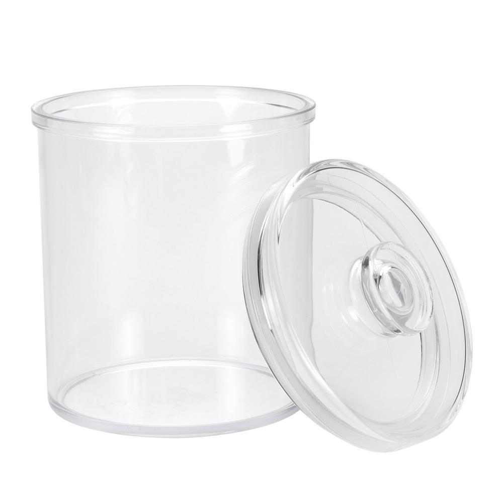 Lucite Round Jar  With Airtight Lid (74 oz) - Set With Style