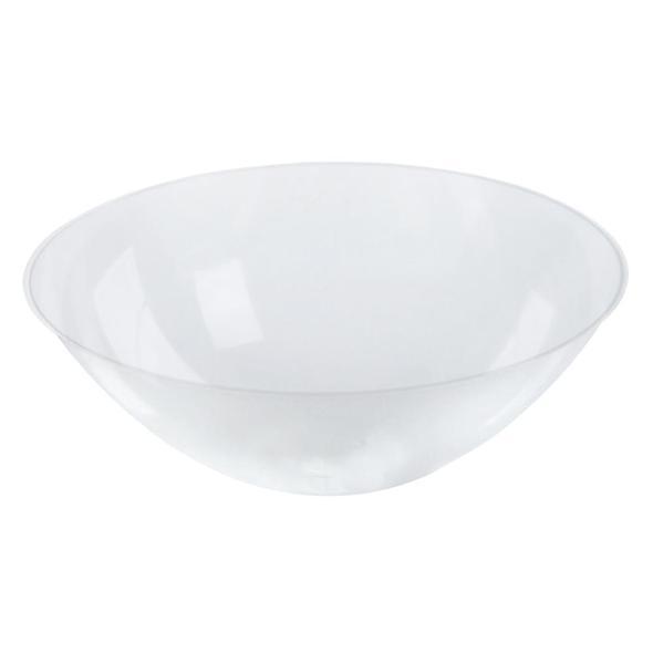 Organic Clear Round 16 oz Disposable Plastic Bowls (10 count) - Set With Style