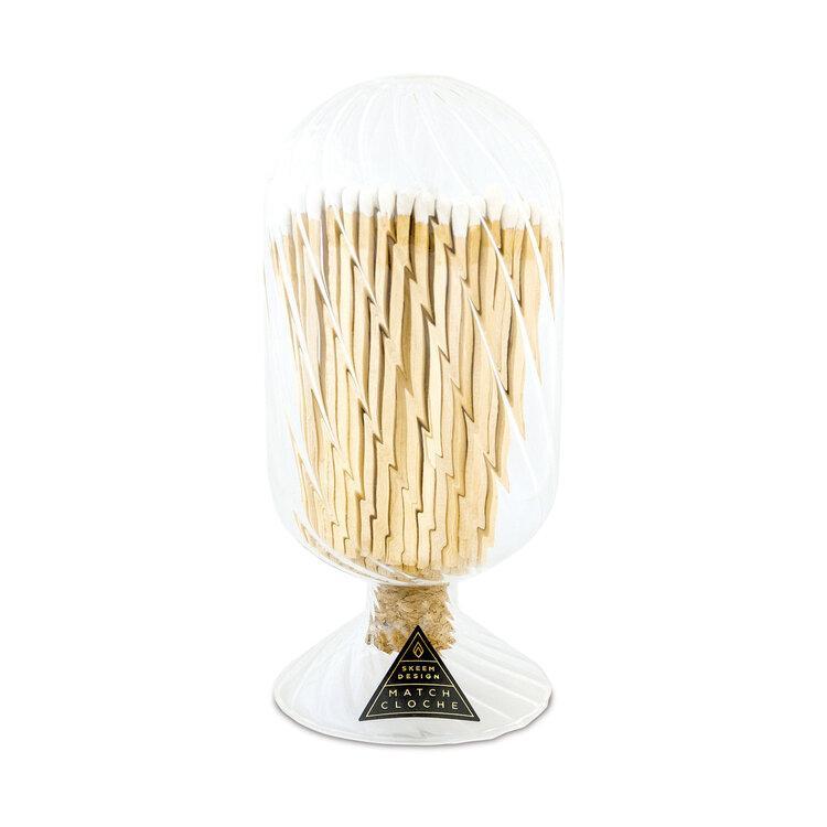 Ribbed Match Cloche - White Tips - Set With Style