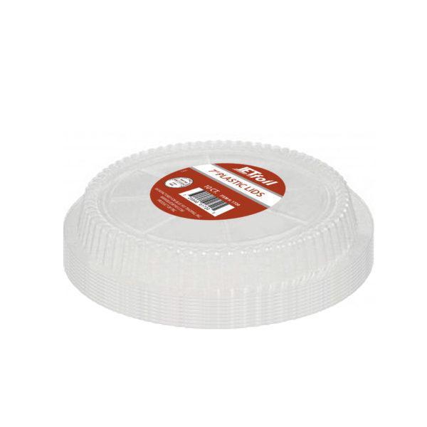 Plastic Round 7″ Lids (10 Count) - Set With Style