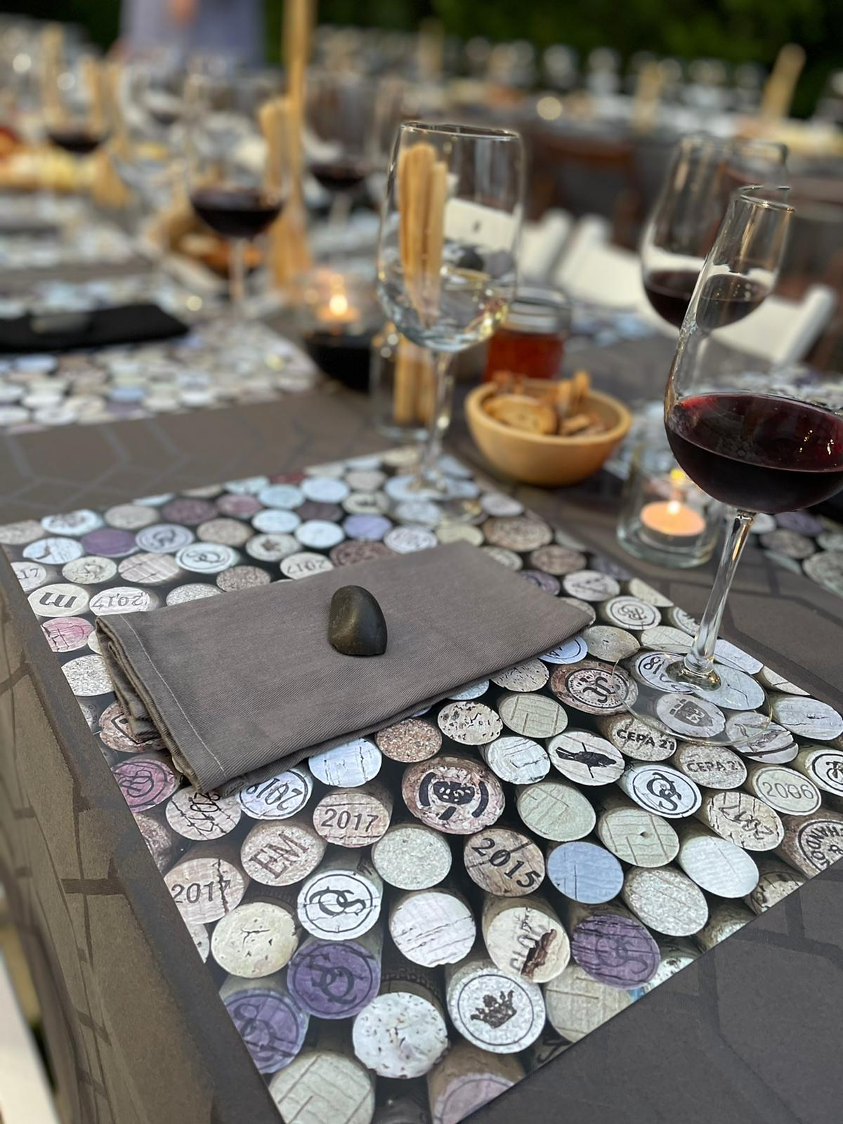 Cork Paper Placemat With Coaster - Set With Style