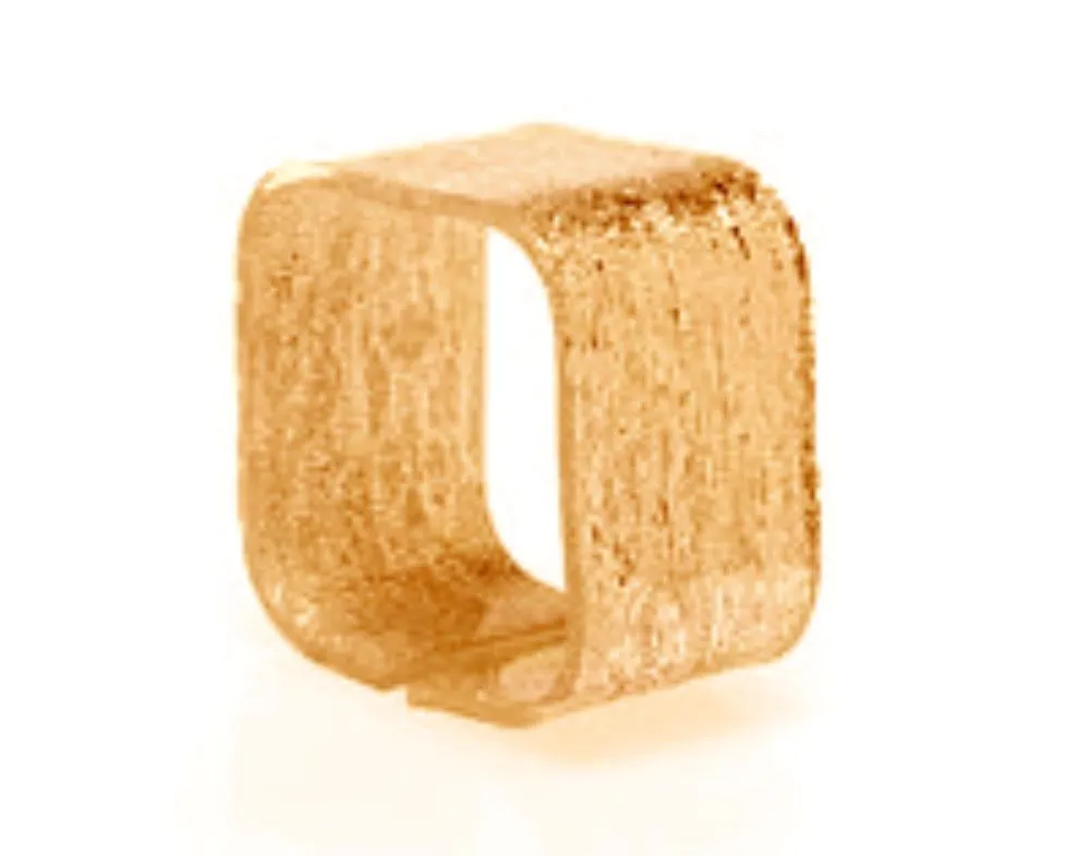 Glitz Gold Square Napkin Rings (6ct) - Set With Style