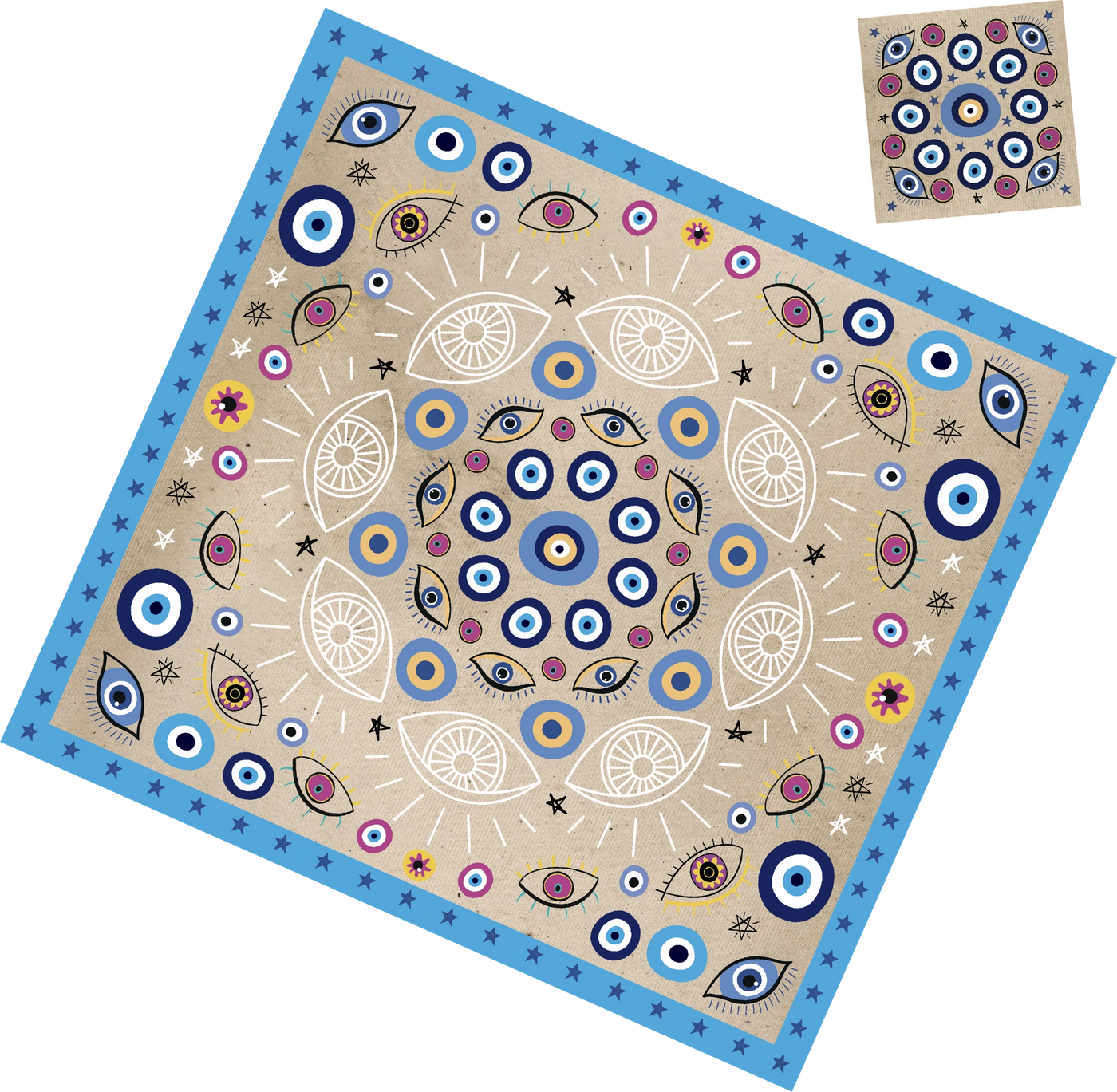 Eyes Paper Placemat With Coaster(12ct) - Set With Style