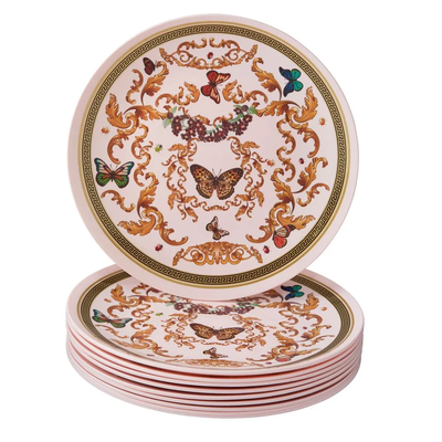 Versi Pink Plastic Plate Collection - Set With Style