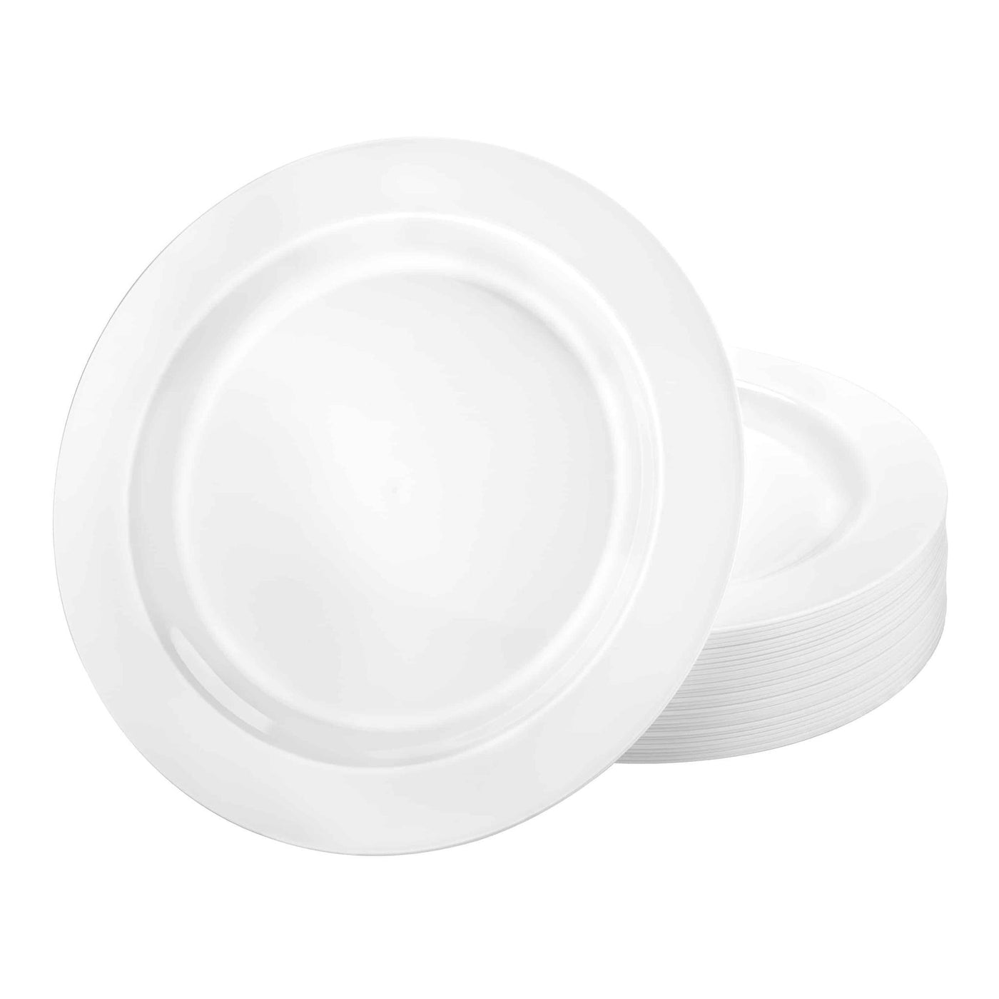 Magnificence Heavy Weight Plastic Collection - White - Set With Style