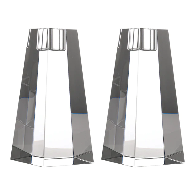 Crystal Candle Stands Set Of 2 - Set With Style