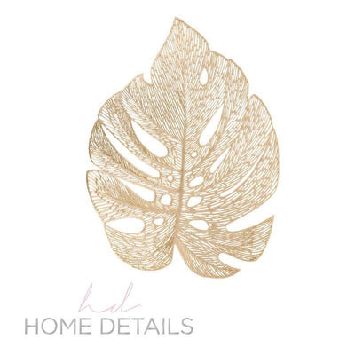 Leaf Shape Vinly Placemat - Set With Style