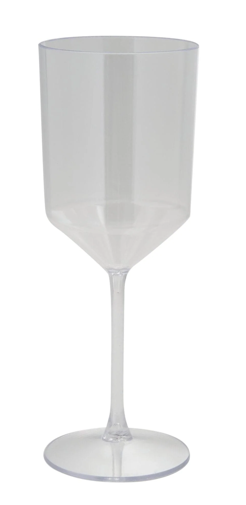 Plastic Clear Wine Cup with Stem (4ct) - Set With Style