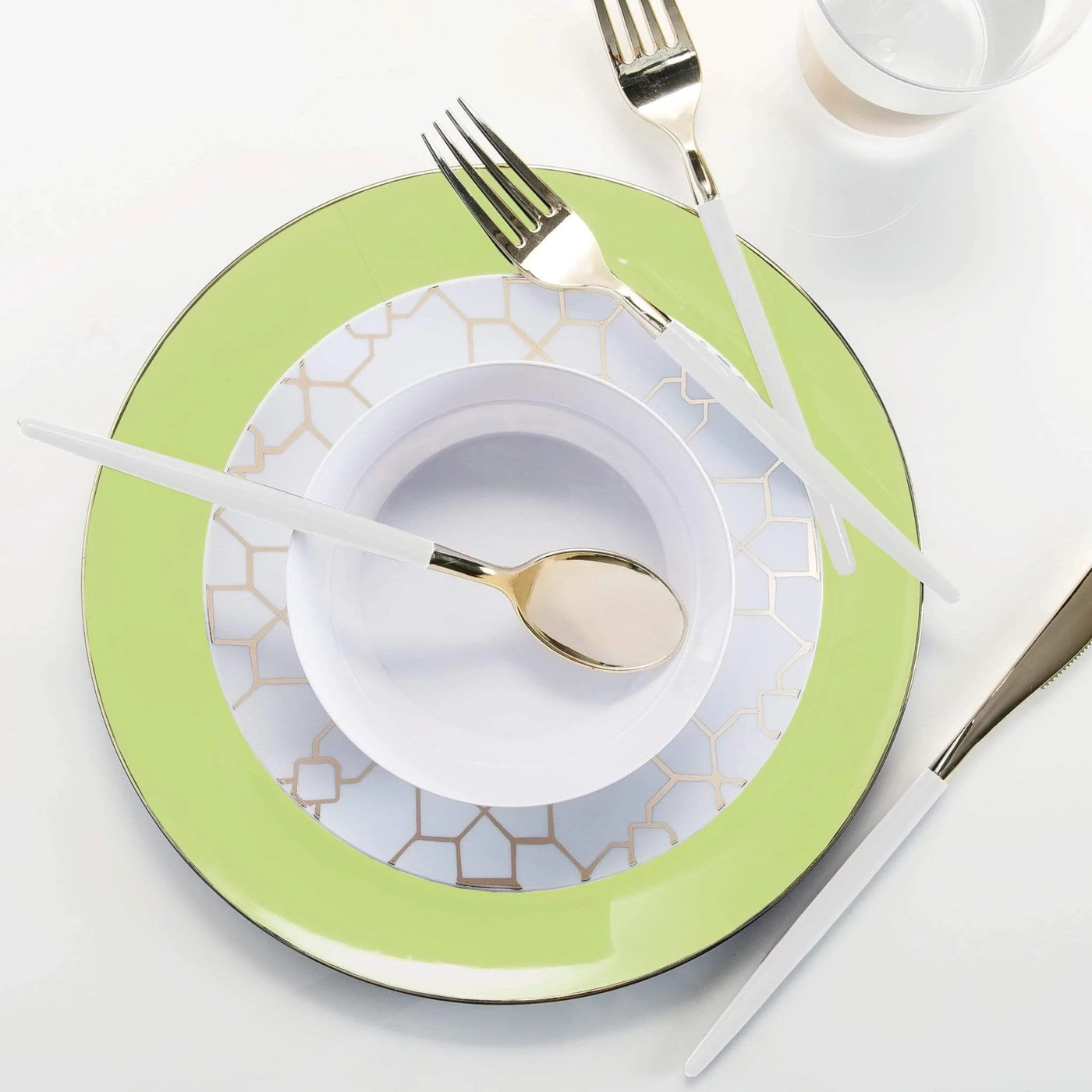 Lime • Gold Salad Plate (10 ct) - Set With Style