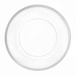 Charger Plates - Glitter Silver/ Silver (4ct) - Set With Style