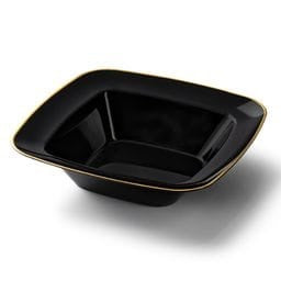 Contour Bowl Collection - Black/ Gold - Set With Style
