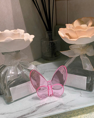 Le Mariposa Exclusive Crystal Butterfly in Pink - Set With Style