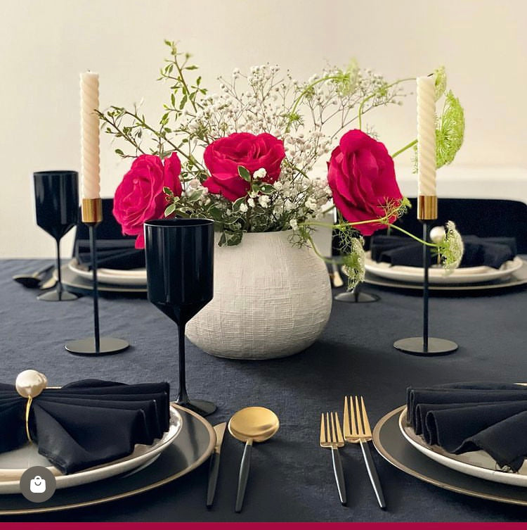 Velvet Black Tablecloth Collection - Set With Style