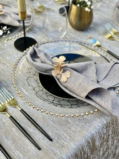 Gold Champagne Tablecloth - Set With Style