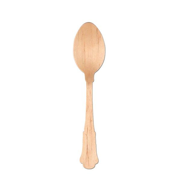 Silhouette Birch Wood Dinner Spoons (25 ct) - Set With Style