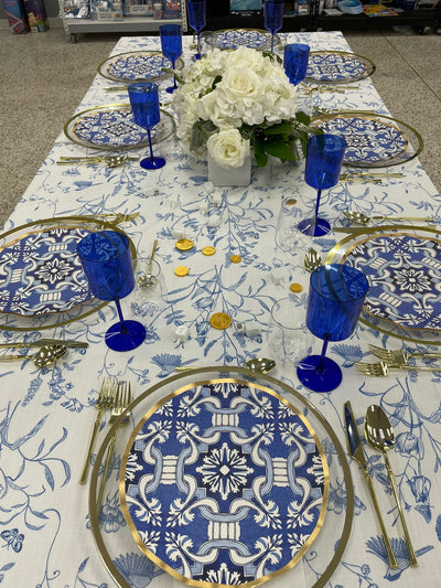 Chanukah Tablescape 2 - Set With Style