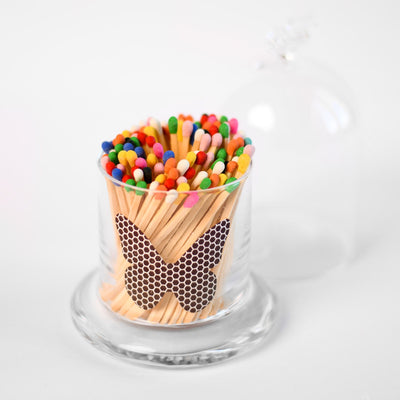 Butterfly Match Holder with Multicolored Matches - Set With Style
