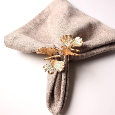 Gold Butterfly Napkin Rings (4 count) - Set With Style