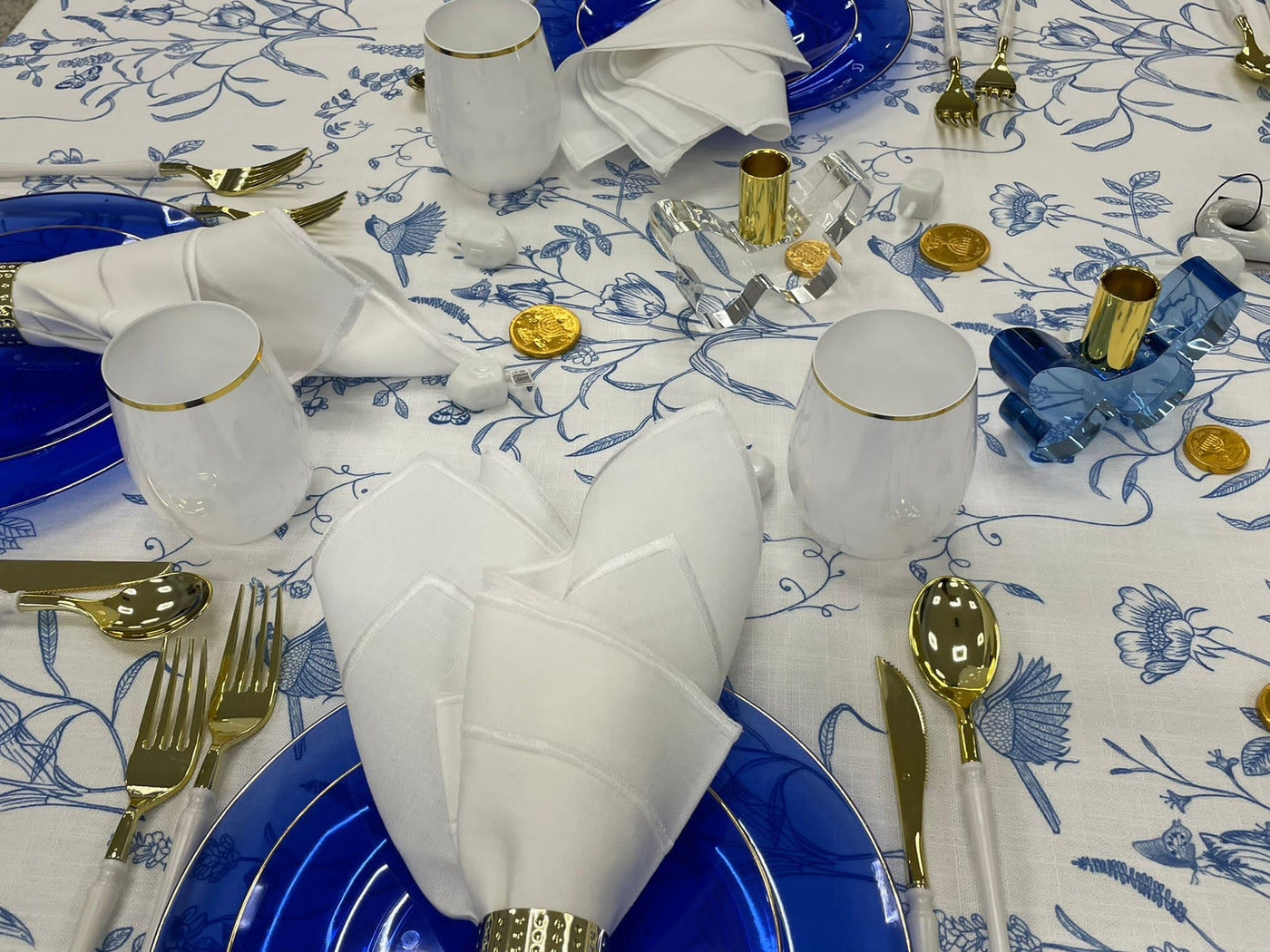 Chanukah Tablescape 1 - Set With Style